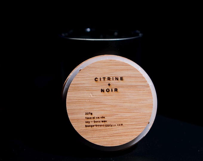 Citrine + Noir Soy/Bee's Wax Candle