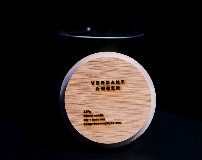 Verdant Amber Soy/Bee's Wax Candle