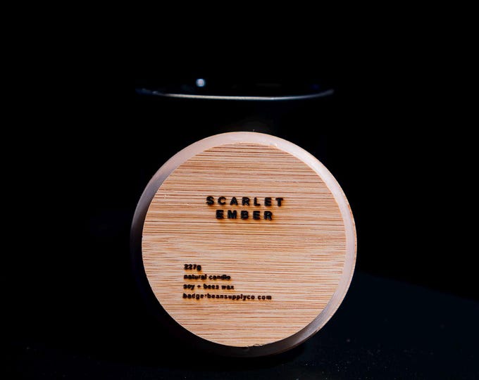 Scarlet Ember Soy/Bee's Wax Candle