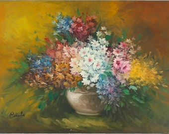 Multicolored flower vase