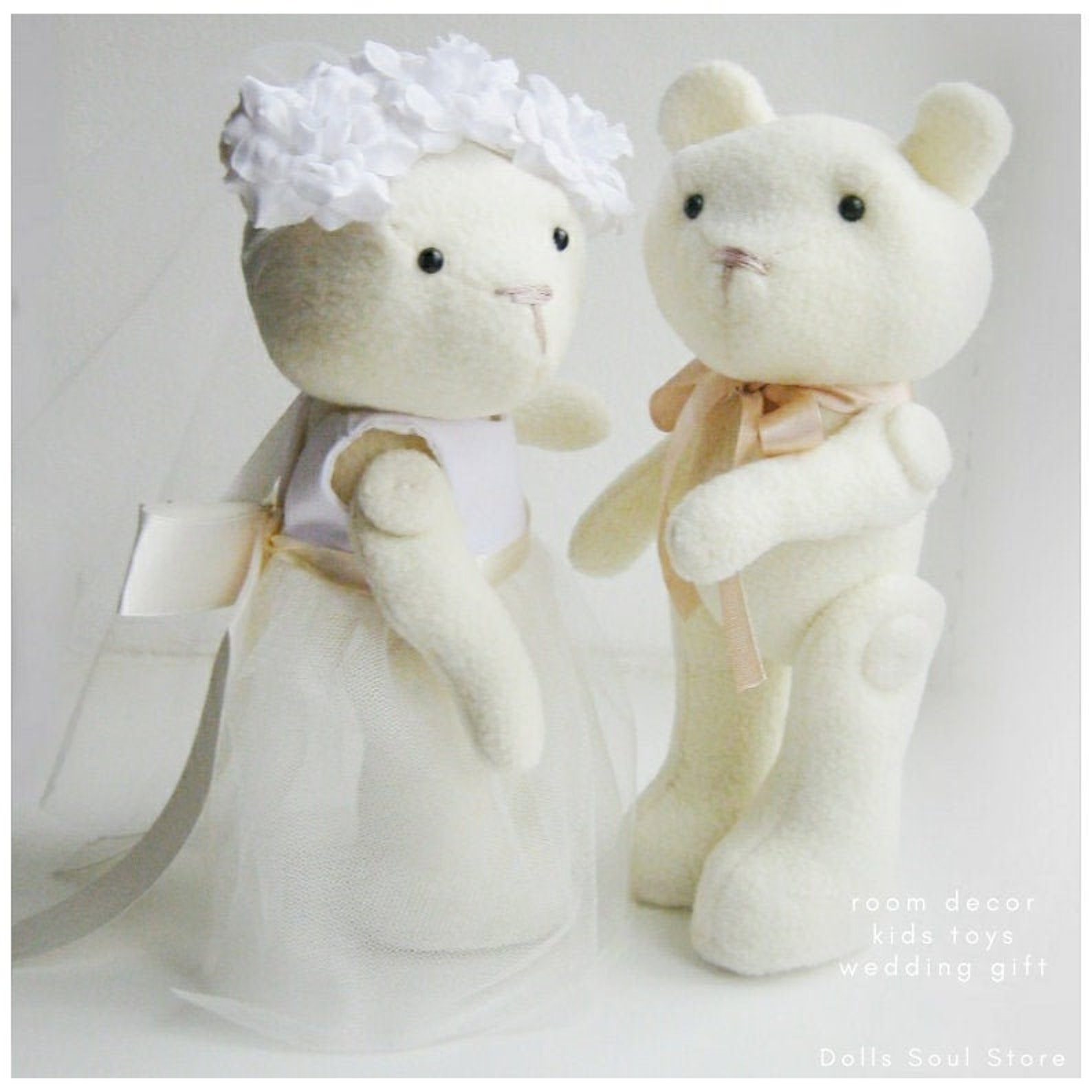 Teddybär Hochzeitsbär Geschenk für Brautpaar Braut und Etsy