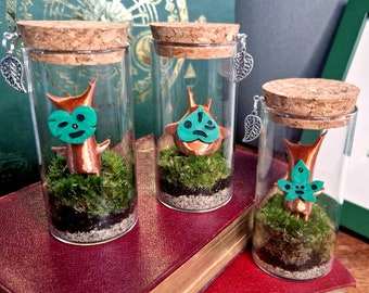 Korok Terrarium Moss Bottle, Legend of Zelda Indoor Plant Gift Ideas