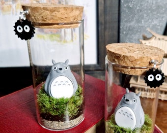 Totoro Terrarium Bottle, Studio Ghibli Indoor Plant Gift Ideas