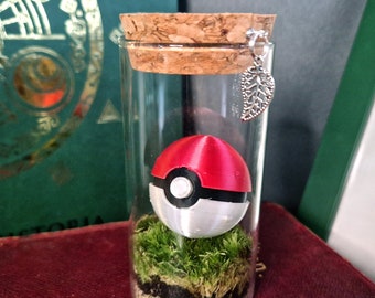 Pokeball Terrarium Moss Bottle, Pokemon Indoor Plant Gift Ideas