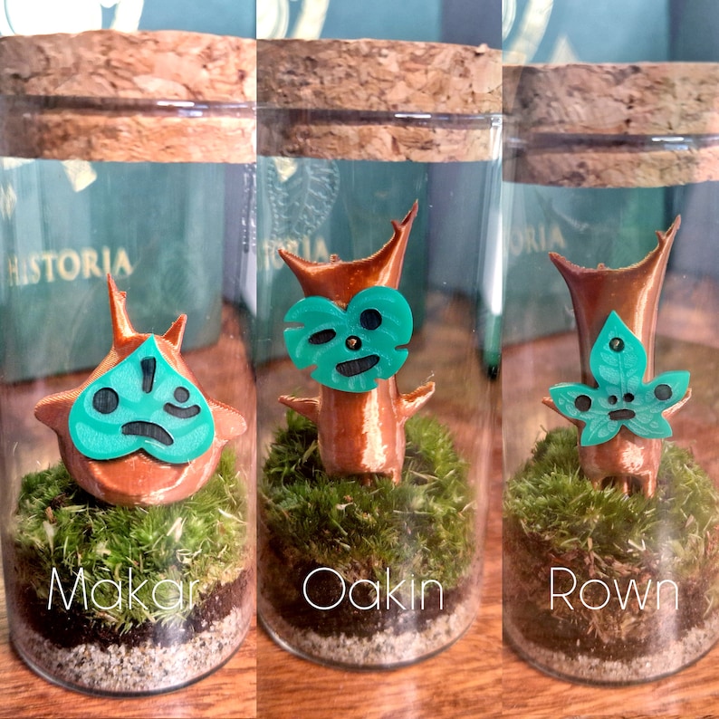Korok Terrarium Moss Bottle, Legend of Zelda Indoor Plant Gift Ideas image 9