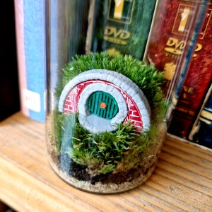 Hobbit Hole Terrarium Bottle, Lord Of The Rings Indoor Plant Gift Ideas image 4