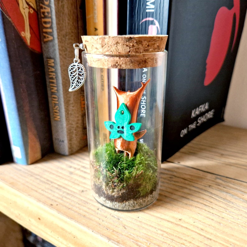 Korok Terrarium Moss Bottle, Legend of Zelda Indoor Plant Gift Ideas image 4