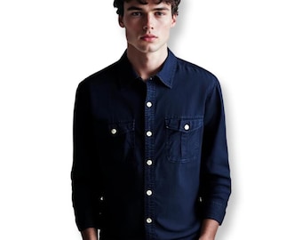 Camicia da uomo Converse in cotone con bottoni, taglia M