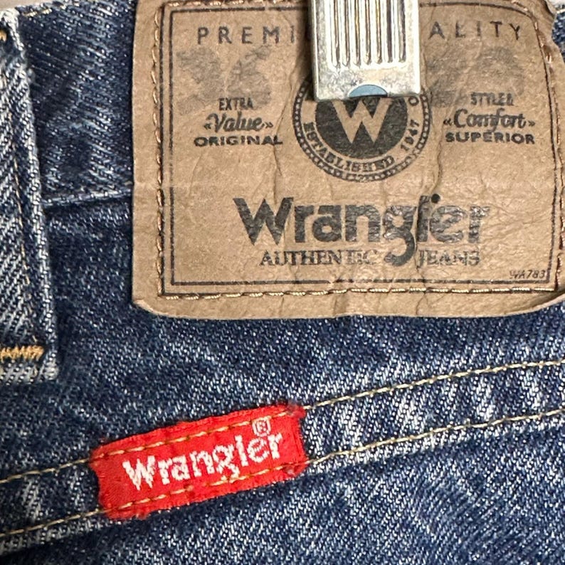 Herren Wrangler Faded Regular Fit Denim Jeans Gr. 36 Bild 4