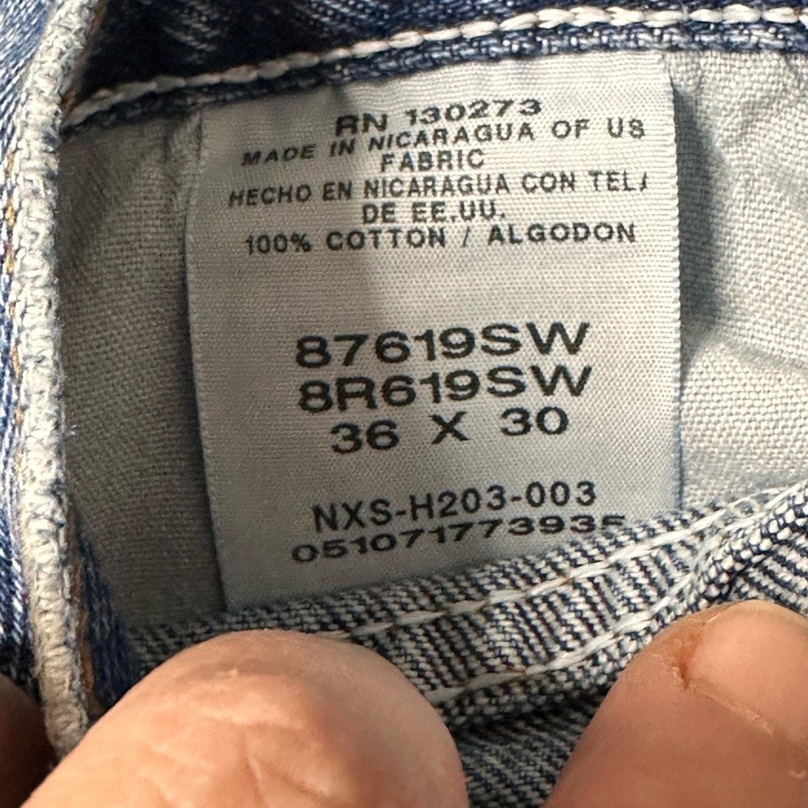 Men's Vintage Rustler Denim Light Wash Relaxed Fit Tapered Leg