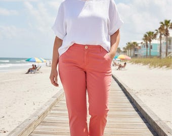 Dockers Capri Pant Coral Sz 14