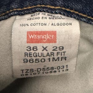Herren Wrangler Faded Regular Fit Denim Jeans Gr. 36 Bild 7