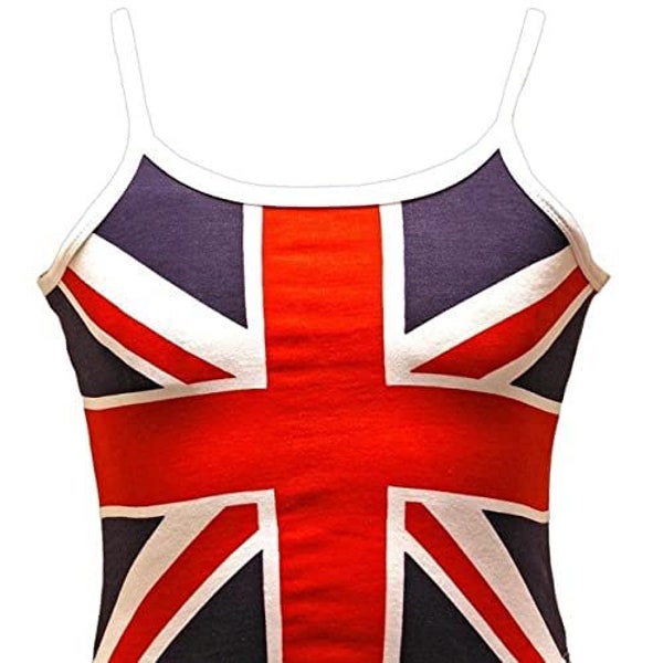 Summer Union Jack British Flag Skinni Top T-Shirt Vest. Perfect for British celebrations.
