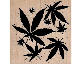 P95 Funny smoking pot marijuana leaf rubber stamp P95 Funny smoking pot marijuana leaf rubber stamp