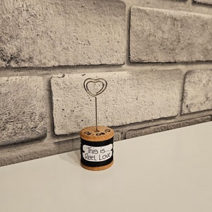 Cotton Reel Photo Holder