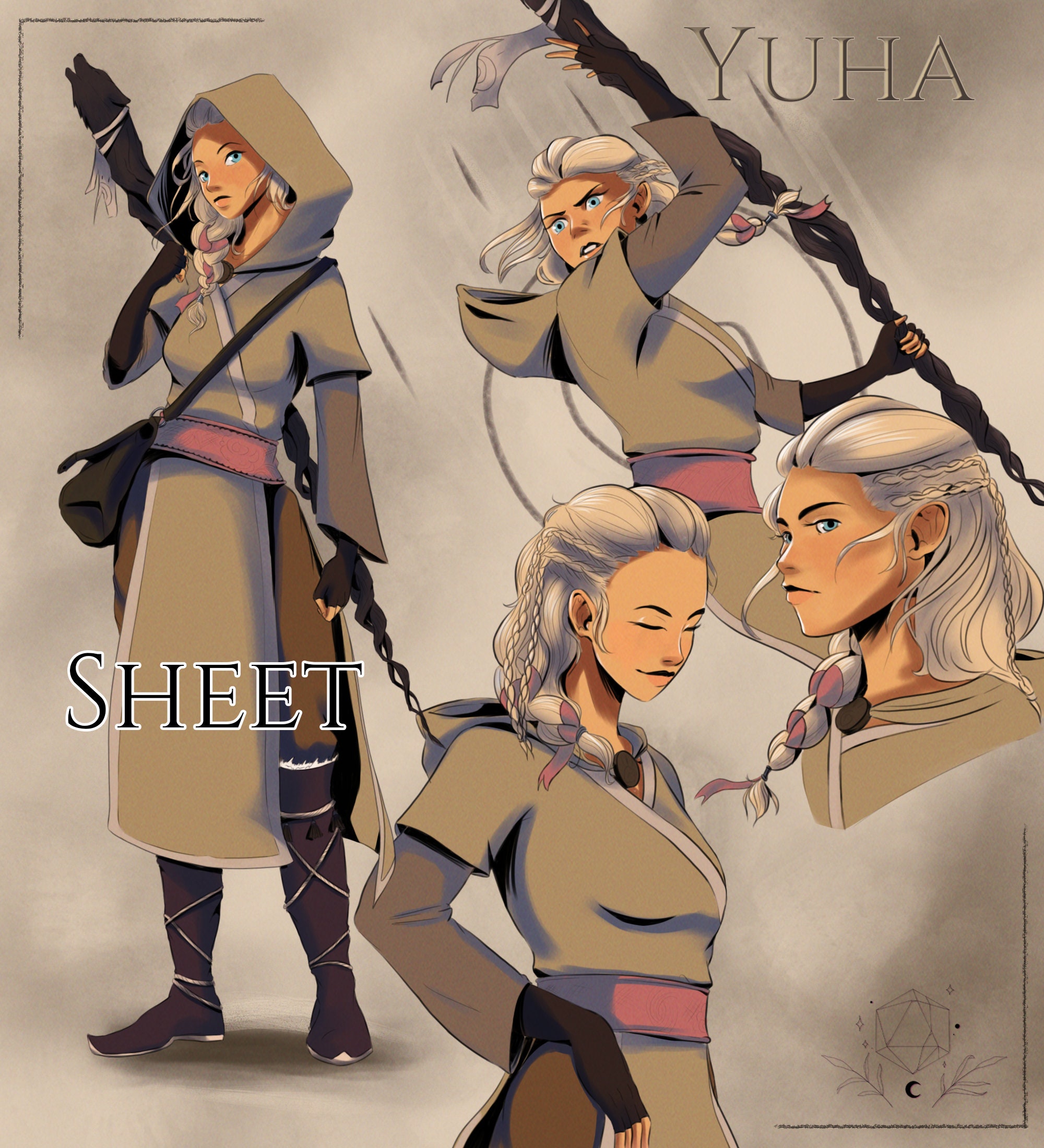 RESERVATION for Character sheet commission | DnD Character design | Personalized illustration | TTRPG art | Fantasy Character | No AI