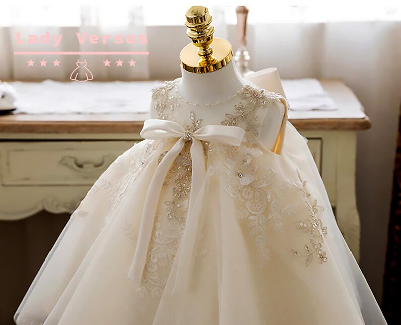 Baby Girl Baptism Dress Baby Girl Christening Gown Baby Etsy UK