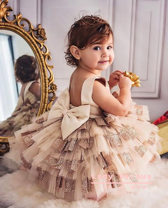gold dress baby