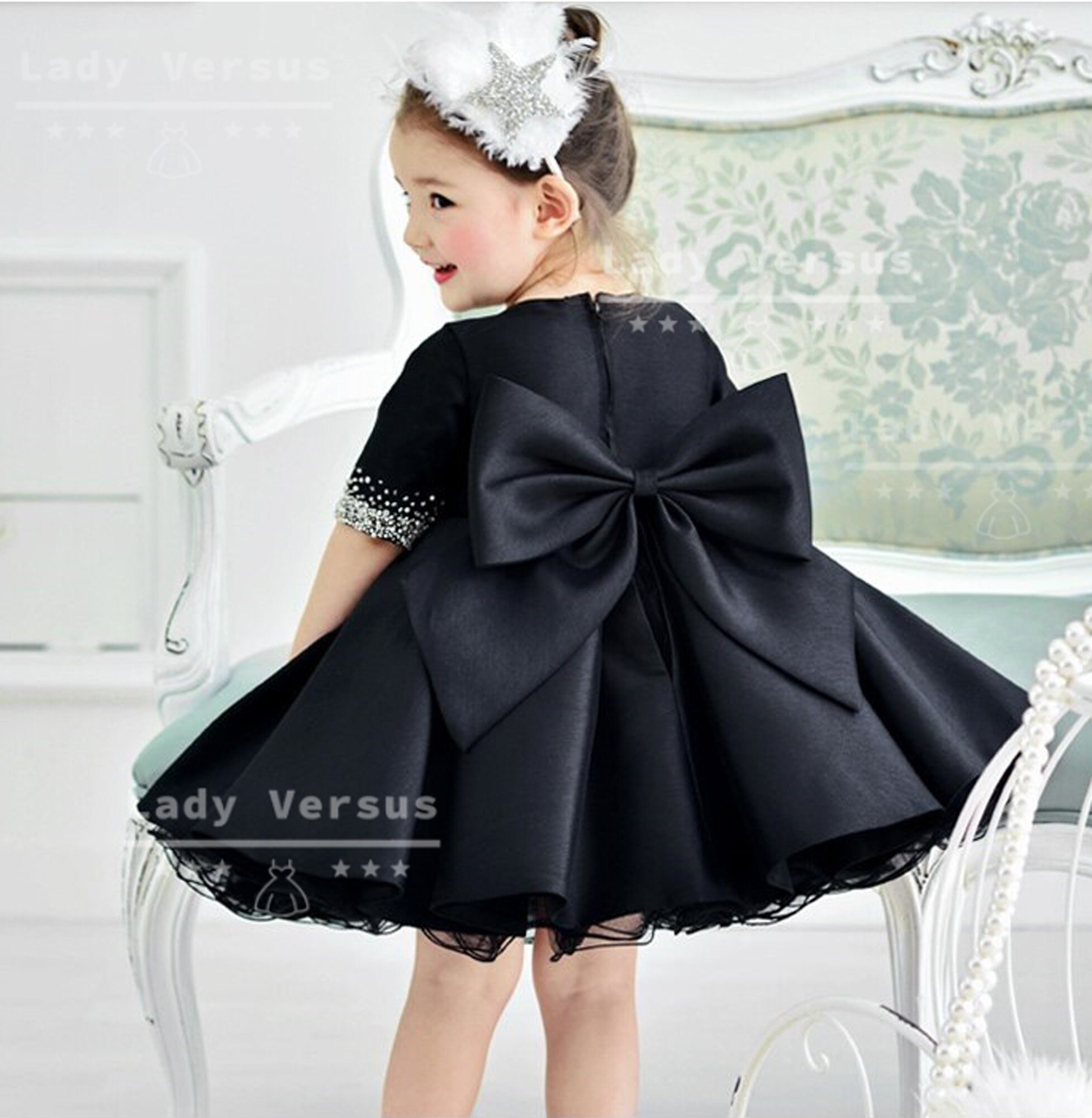 Black Baby Girl Dress/ 1st Birthday Dress / Baby Girl Etsy