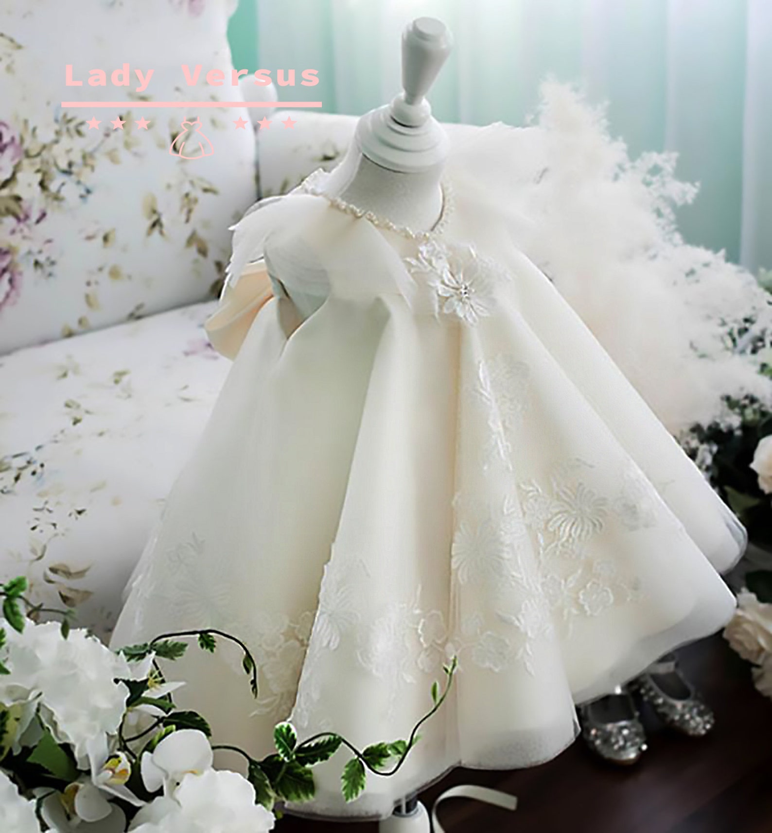 Baby Girl Baptism Dress Baby Girl Christening Gown Baby Etsy