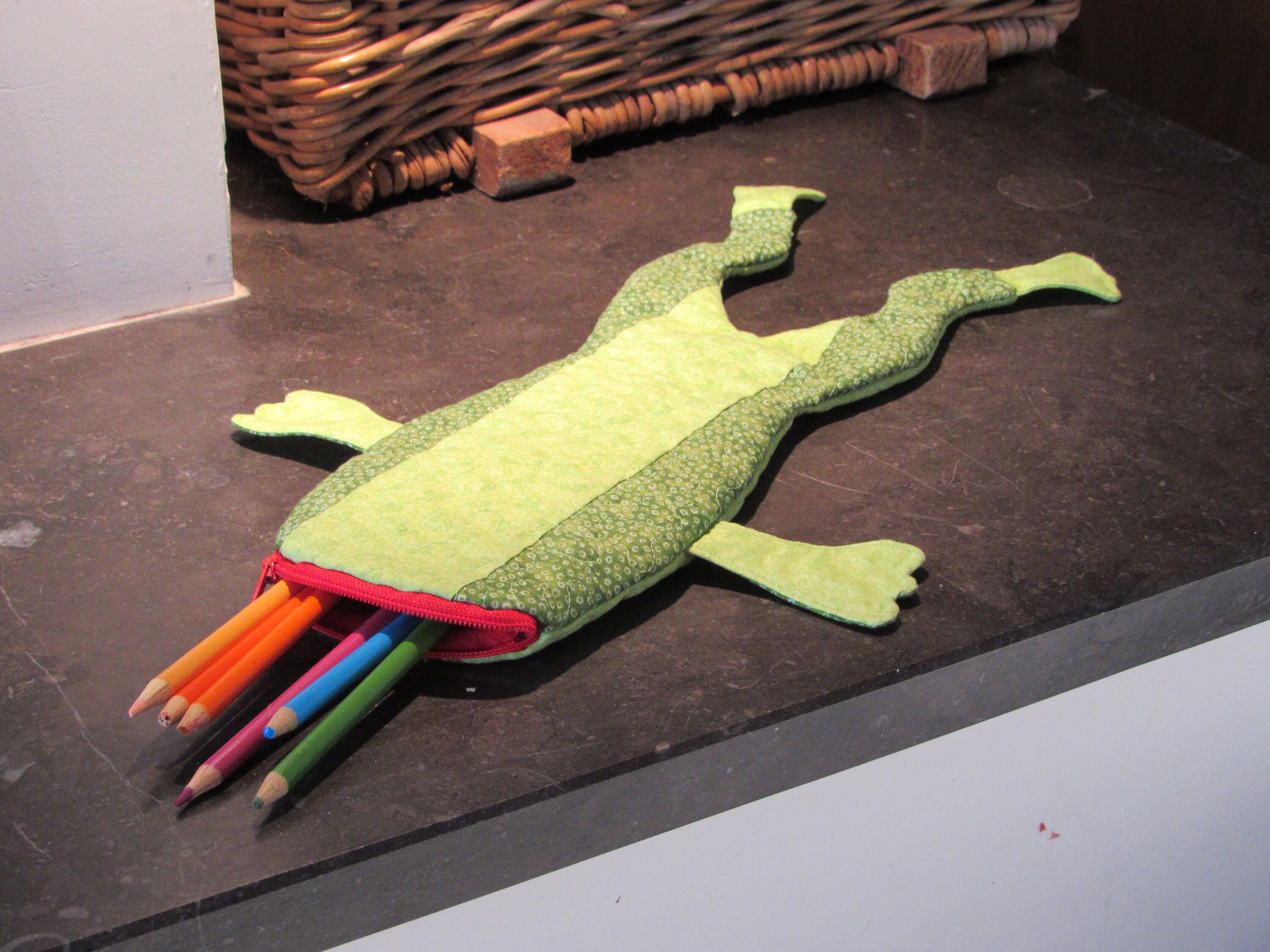 Pencil Case Frog Different Colors Patchwork&quilt Etsy