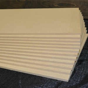 Feuilles de MDF de 1/8 po. (3 mm). Travaux manuels, projets scolaires, peinture, gravure, lasers Glowforge, Trotec, Epilog