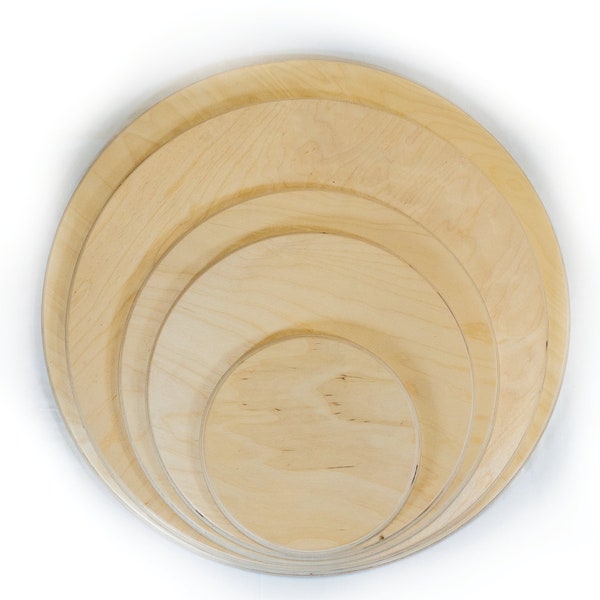 Circle 1/2" Shape Baltic Birch - 1/2" thick Multiple Sizes - Laser Cut Unfinished Wood Cutout Shapes