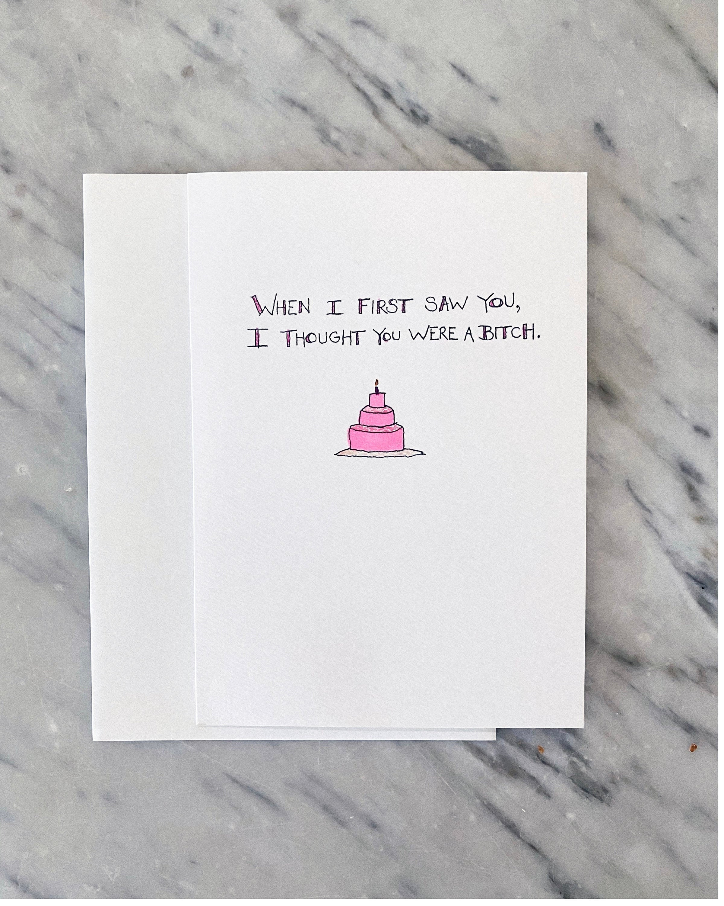 First Impressions Funny Birthday Card | Etsy