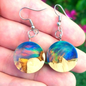 OPAL BOHO EARRINGS| Minimalist Earring | Earring Sets For Multiple Piercings | Mountain Earring