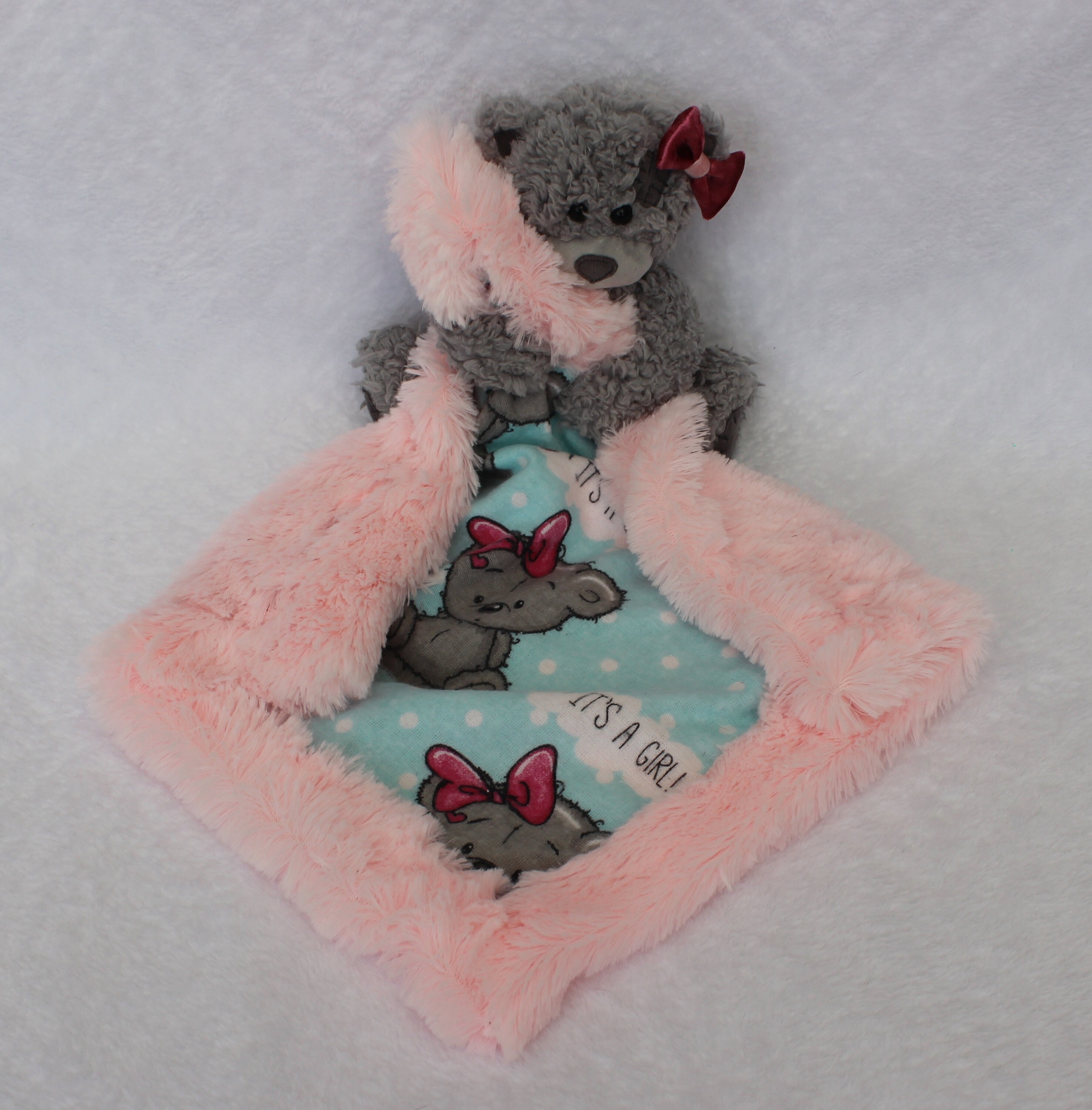 Teddy bear soft baby comforter Etsy