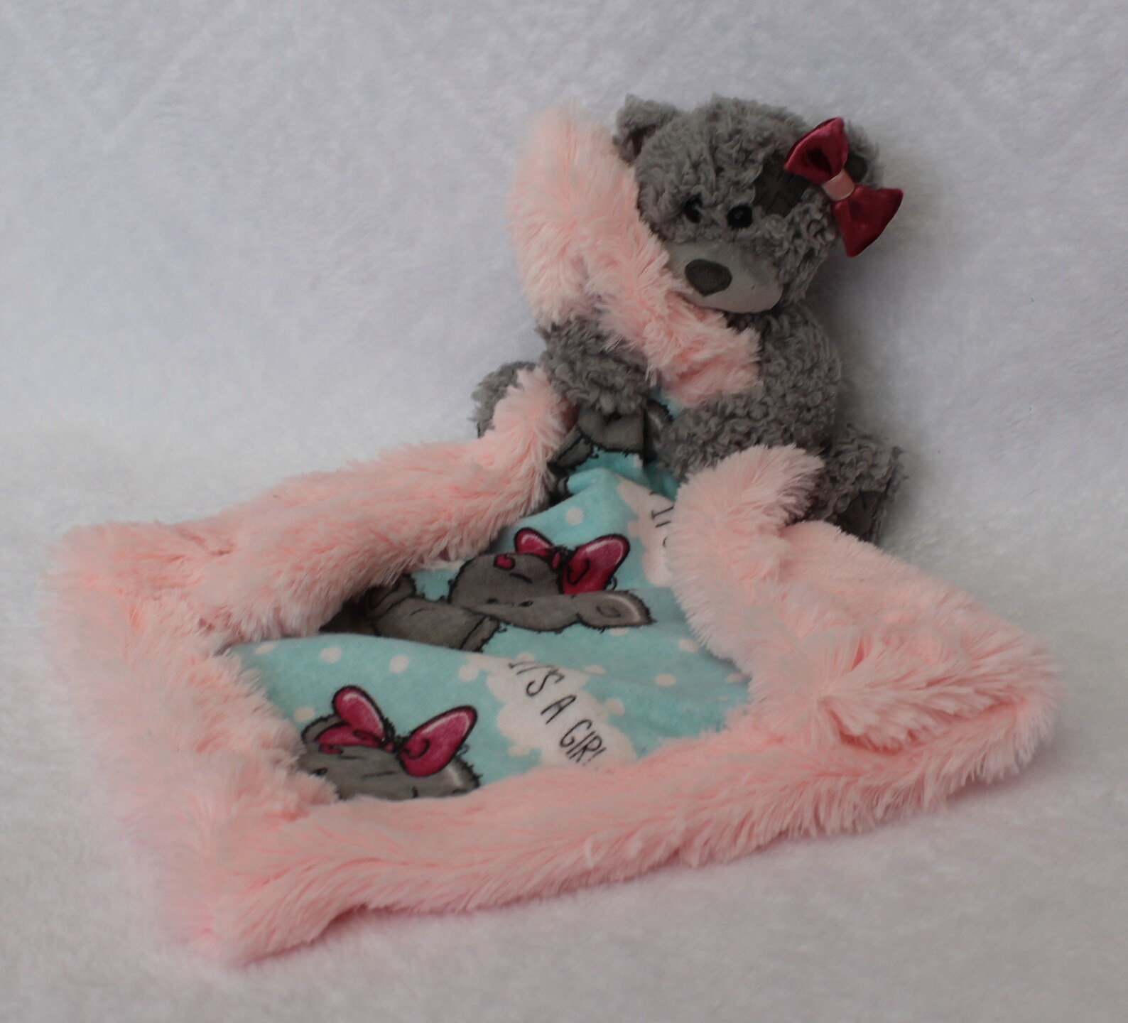 Teddy bear soft baby comforter Etsy