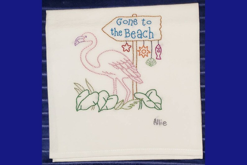 Gone to the Beach Flamingo