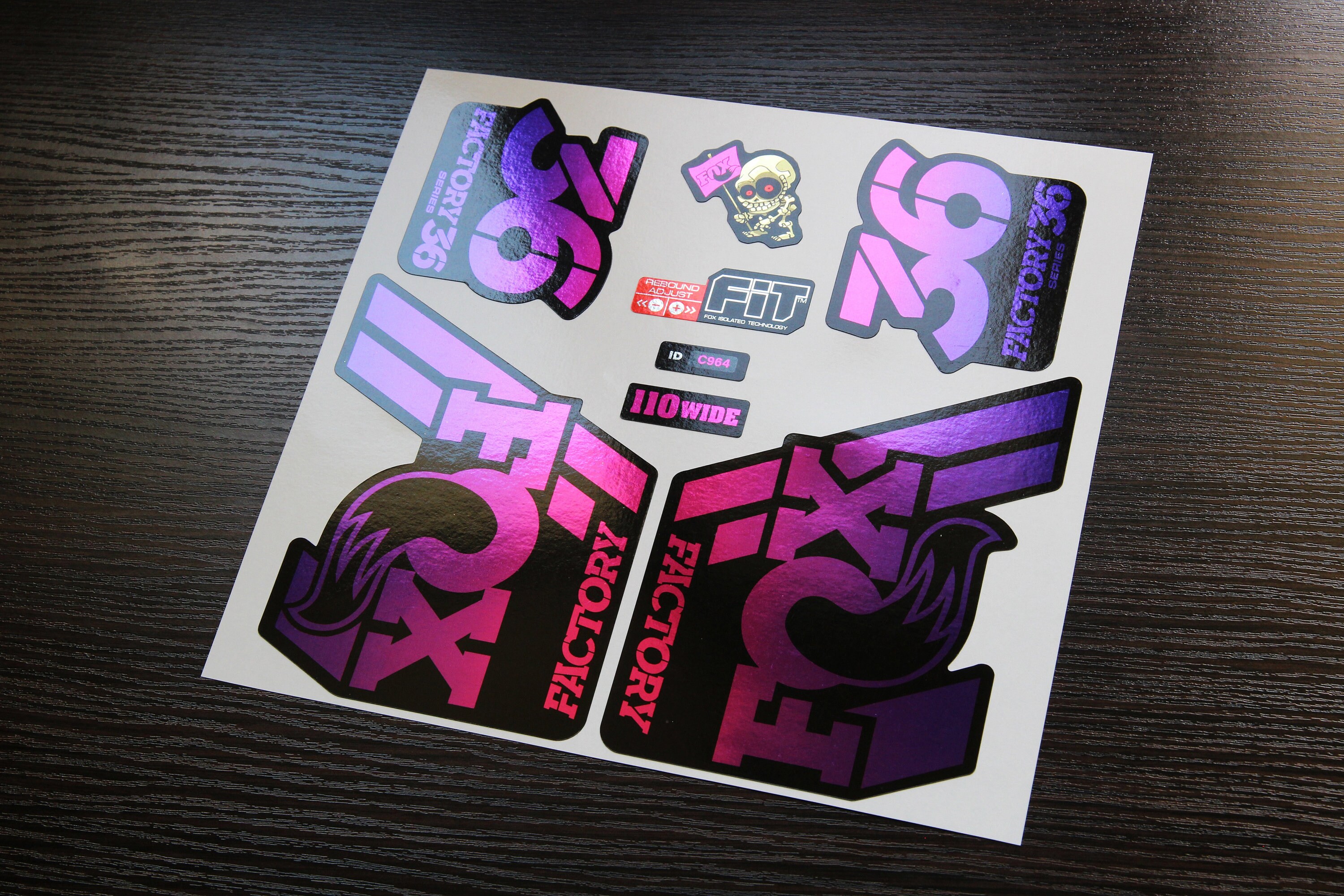 Decals for fork Fox 36 Metallized 201920 Decals for fork Etsy Polska