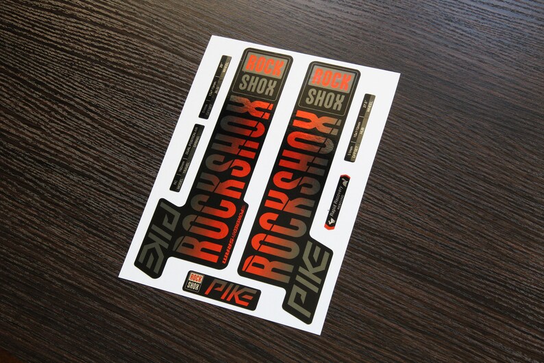 Decals for Fork Rock Shox Pike Metallized 2018-20 Decals for - Etsy