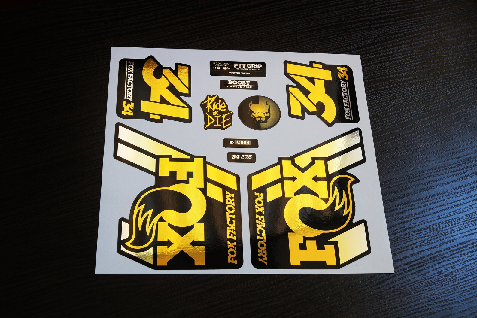 Decals for Fork Fox 34 Metallized 201920 Decals for Fork Etsy UK