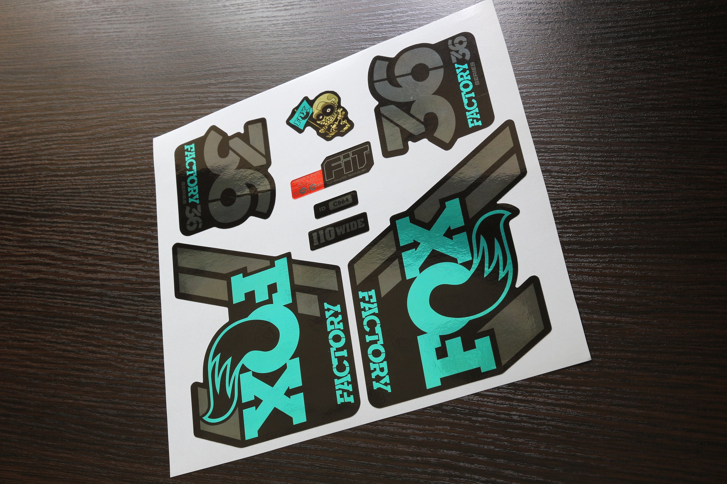 Decals for fork Fox 36 Metallized 201920 Decals for fork Etsy