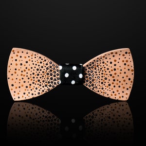 Polka Dots by Kiana - Concrete bow tie handmade gift for him handmade bowtie for groom's gift.