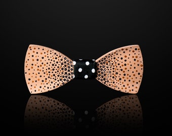 Polka Dots by Kiana - Concrete bow tie handmade gift for him handmade bowtie for groom's gift.