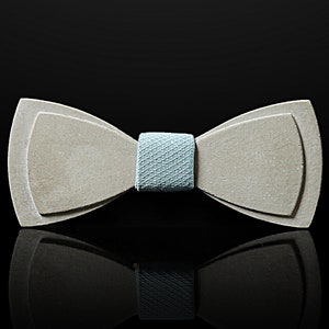 Double layers concrete bowtie  | Best gift for him, Unique gift for Engineers, Architect, Contractor. Be special in a wedding.