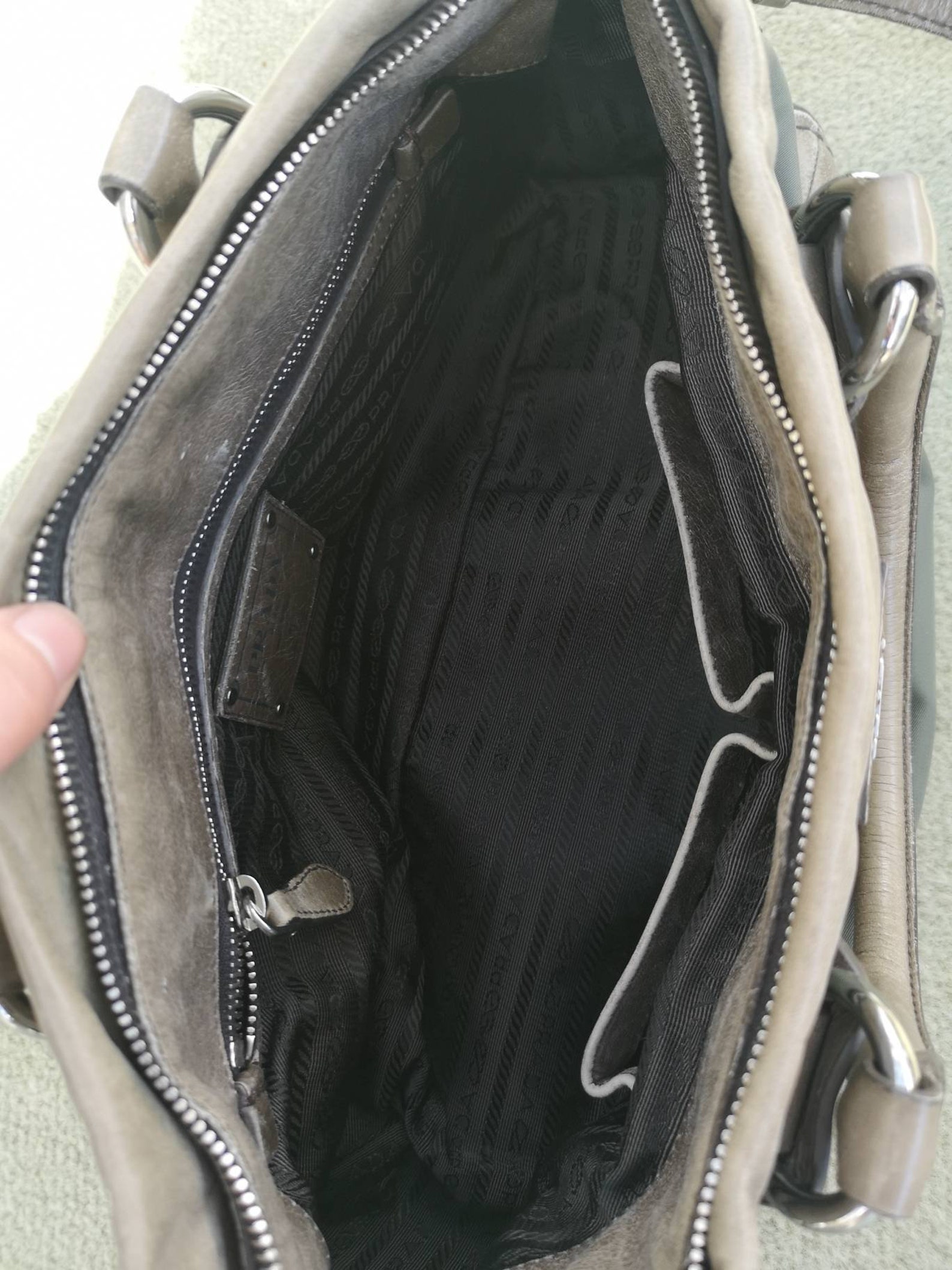 Prada Tessuto & Leather Shoulder Bag Etsy