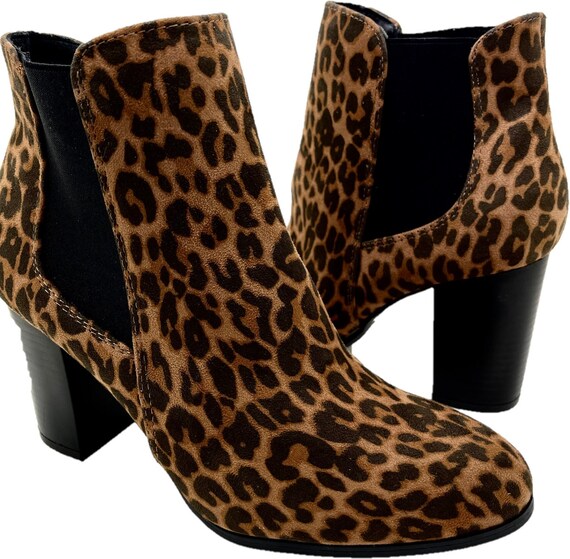 Botas de leopardo para mujer zapatos de mujer - Etsy