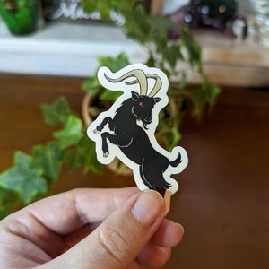 The Witch "Black Phillip" Clear Vinyl Sticker