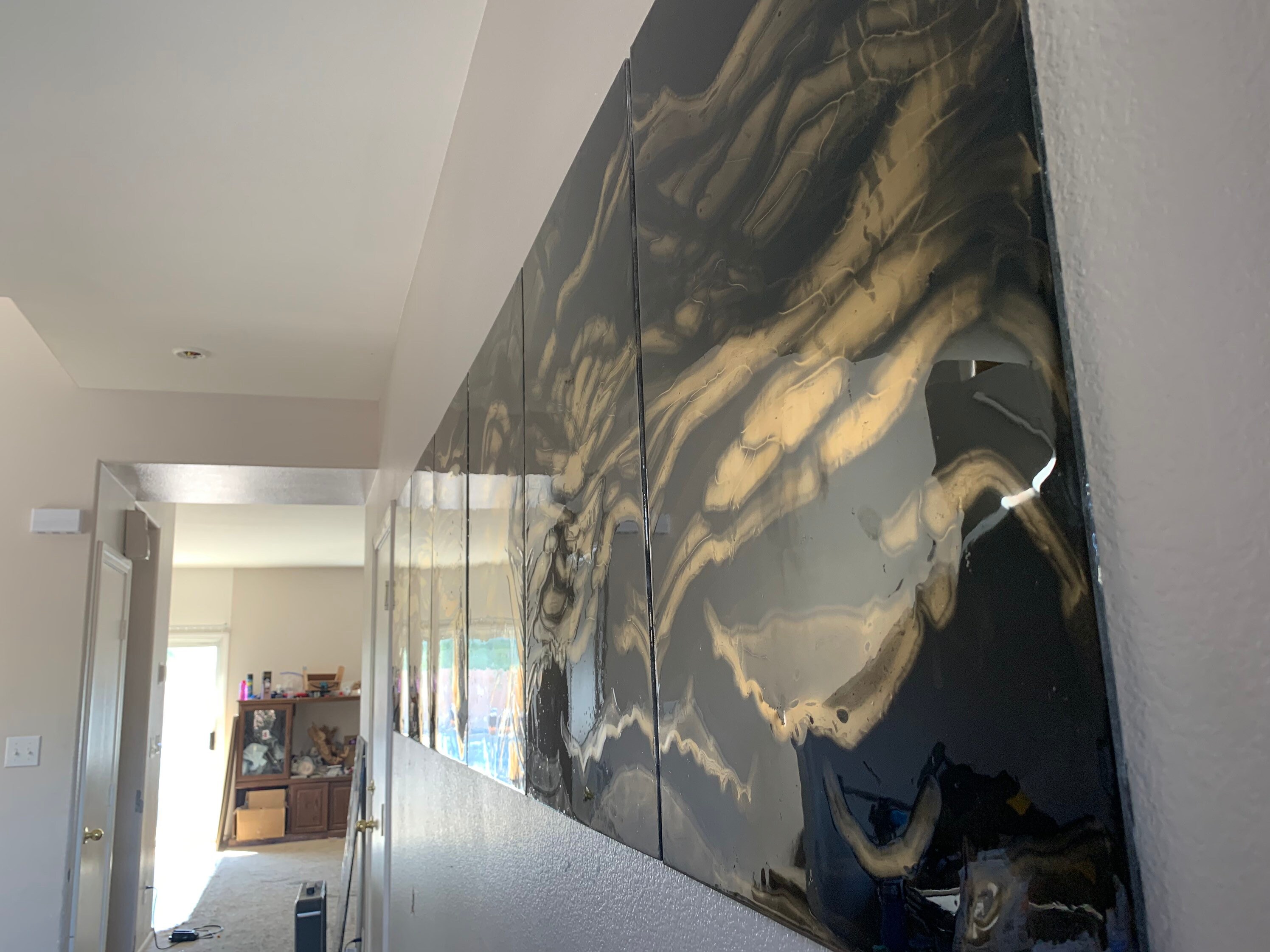 resin wall accent single panel Etsy