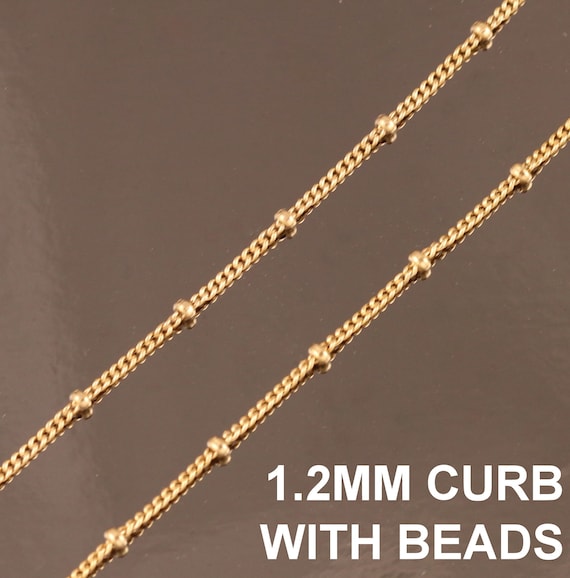 Yellow Gold Flash Plated Sterling Silver 1mm Wide Curb Chain - Various Lengths Yellow Gold Flash Plated Sterling Silver 1mm Wide Curb Chain - Various Lengths