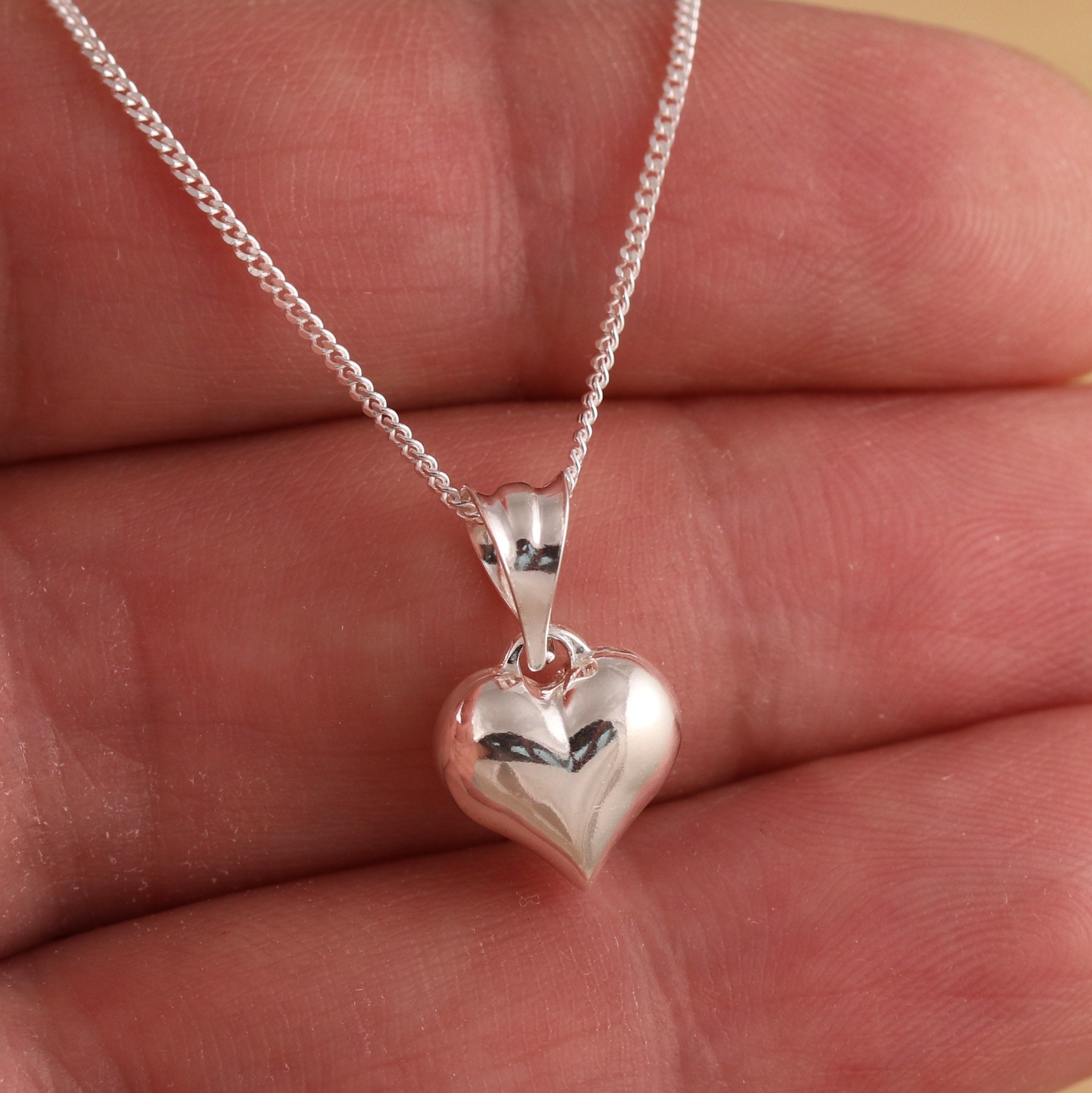 Puff Heart Pendant Necklace – The Jasabi Company