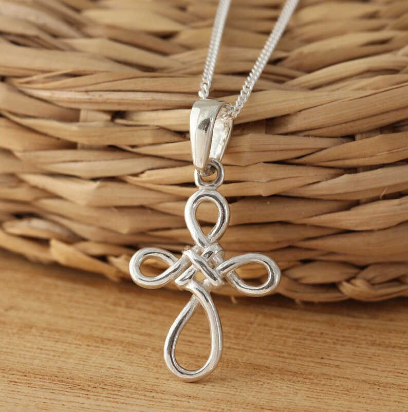 925 Sterling Silver Celtic Knot Cross Pendant Necklace – Gift Boxed - Etsy