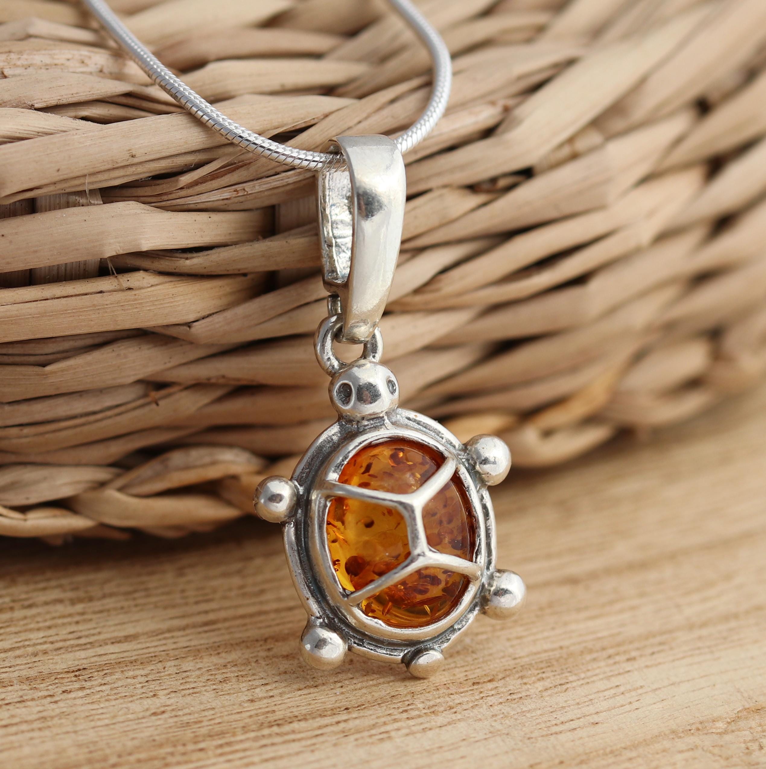 Collier Long Imitation Tortue Et Ambre – 28 Perles Dorées, 8 Grammes – Bijou Vintage Occasion, Style Bohème