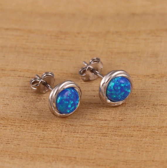 Silverly Orecchini Stud in argento sterling lungo rotonde Cubic Zirconia