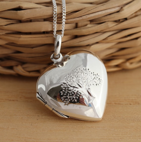 Silver tree of life locket discount