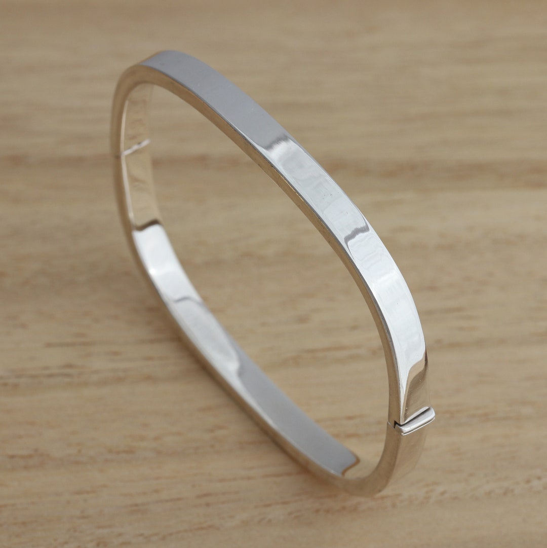 アクセサリー 20/80 STERLING SILVER ID BANGLE 5mm 20/80 | STERLING SILVER ID BANGLE 5mm width | hazy